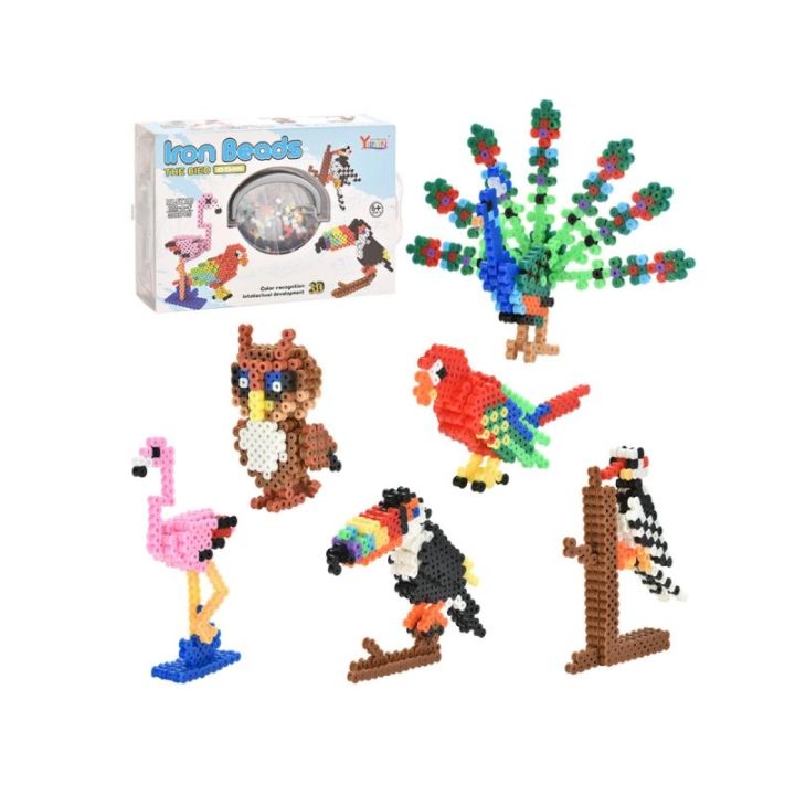 Prasowanka, Koraliki Do Prasowania, Zestaw PTAKI 3D 3000 Sztuk