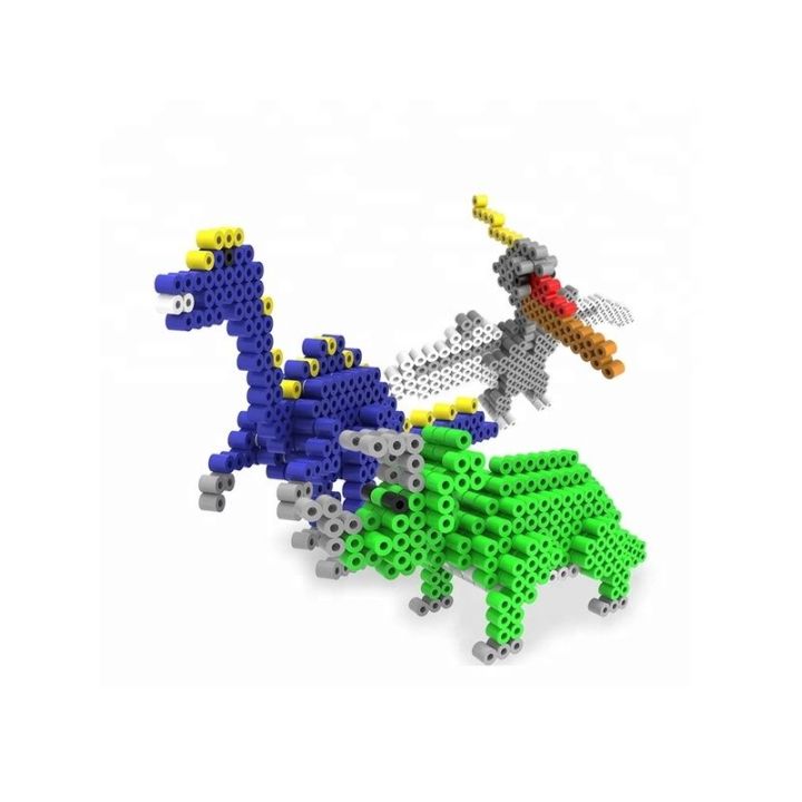 Prasowanka, Koraliki Do Prasowania, Zestaw DINOZAURY 3D 3000 Sztuk