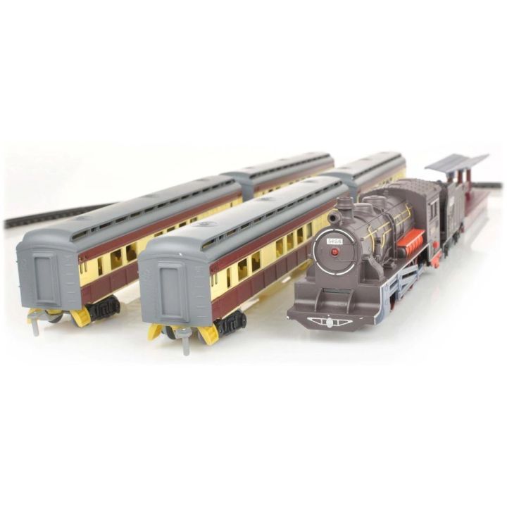 Pasażerska Kolejka Elektryczna FENFA 1601A-2B – tory 325 cm, 6 wagonów, światło i dźwięk (skala 1:87)