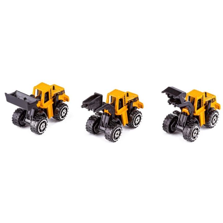 Ciężarówka, Transporter + Auta, Otwierana Laweta, Pojazdy Budowlane + Helikopter 12w1