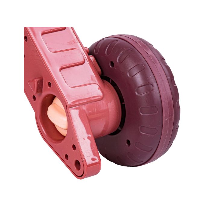 Chodzik Edukacyjny 3w1 Pchacz Hulajnoga Jeździk Brązowy