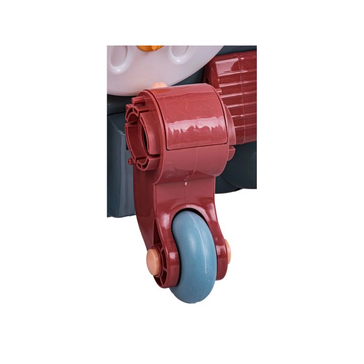 Chodzik Edukacyjny 3w1 Pchacz Hulajnoga Jeździk Brązowy