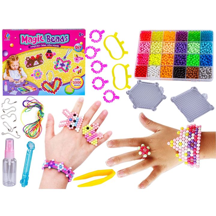 Koraliki Wodne Zestaw Do Tworzenia Biżuterii Breloczków Akcesoria 3500 Koralików
