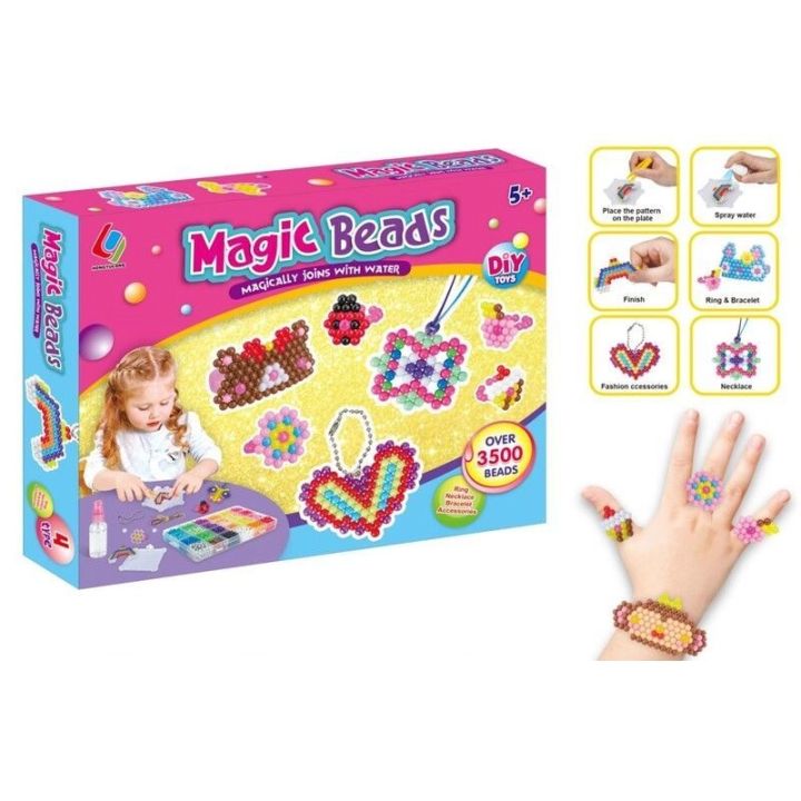 Koraliki Wodne Zestaw Do Tworzenia Biżuterii Breloczków Akcesoria 3500 Koralików