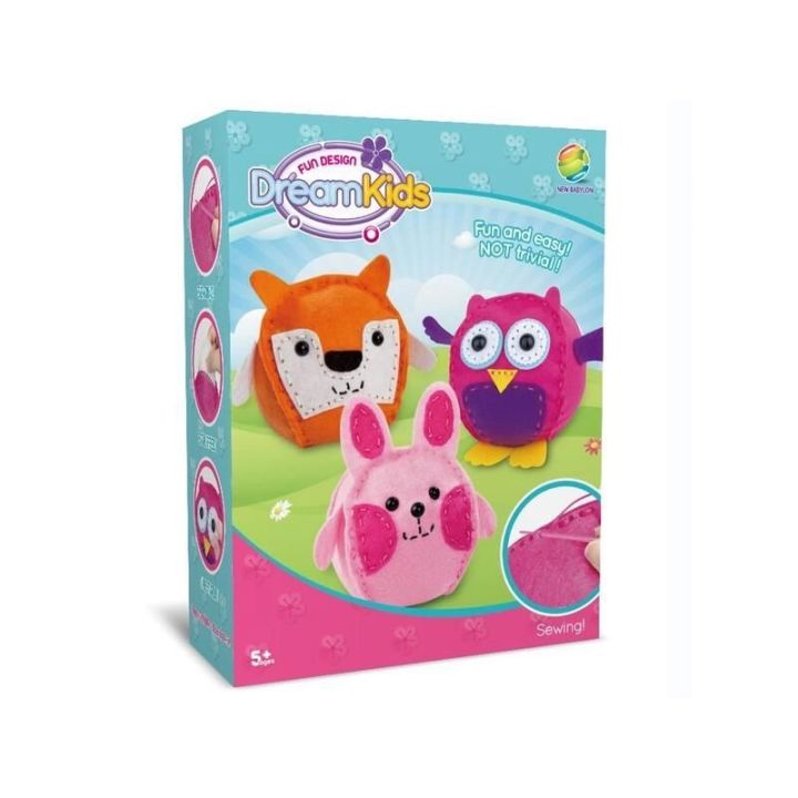 Zestaw Kreatywny Wyszywanek Do Szycia Maskotek Poduszek Zwierzęta Leśne Poduszka Maskotka