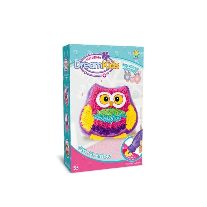 Zestaw Kreatywny Wyszywanka  Poduszka Pluszowa Maskotka Do Szycia DIY SOWA