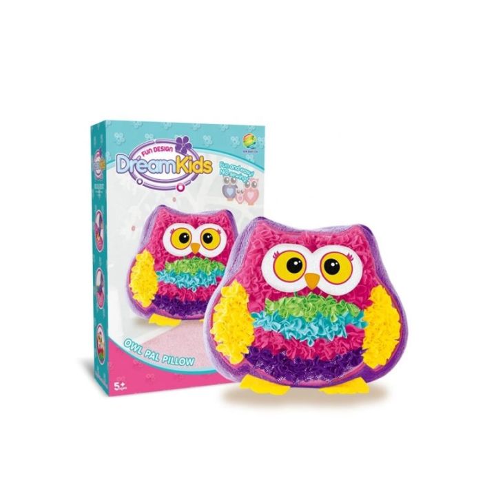 Zestaw Kreatywny Wyszywanka  Poduszka Pluszowa Maskotka Do Szycia DIY SOWA