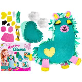 Zestaw Kreatywny Wyszywanka Poduszka Pluszowa Maskotka Do Szycia DIY LAMA