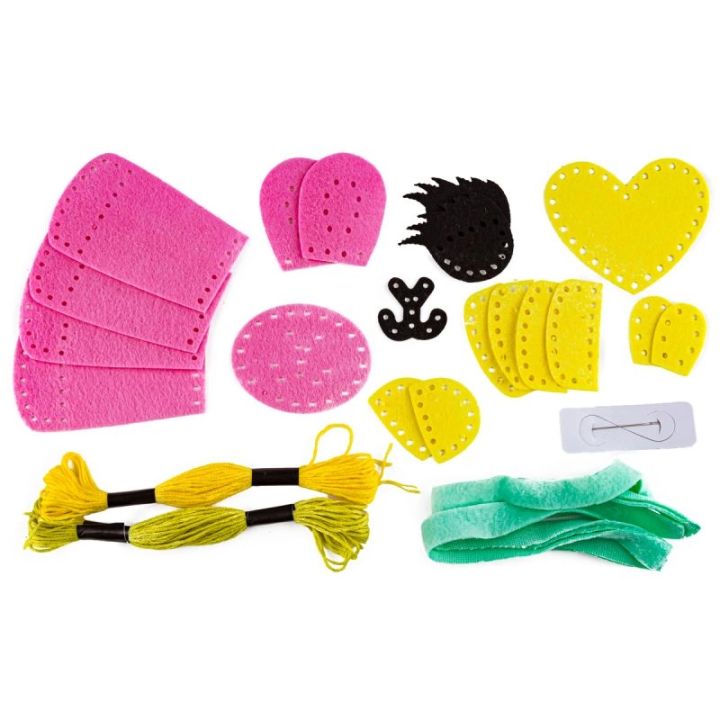 Zestaw Kreatywny Wyszywanka Poduszka Pluszowa Maskotka Do Szycia DIY LAMA