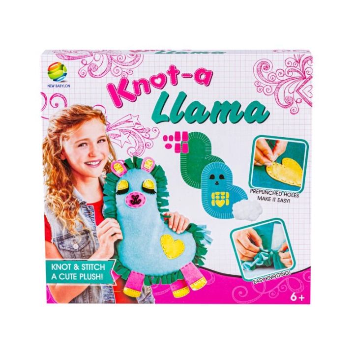 Zestaw Kreatywny Wyszywanka Poduszka Pluszowa Maskotka Do Szycia DIY LAMA