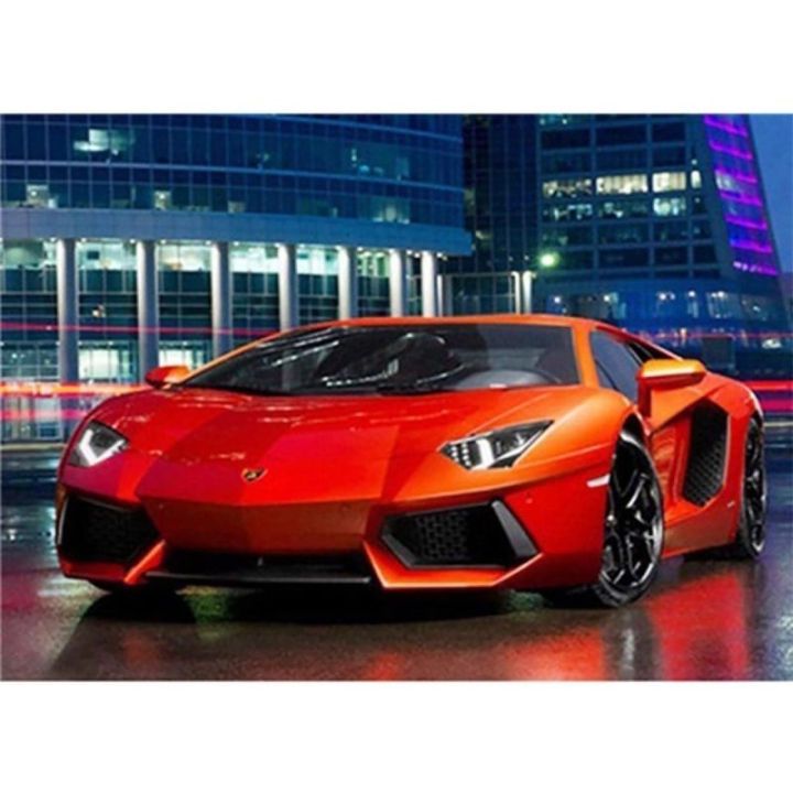 Haft Diamentowy, Obraz, Mozaika Diamentowa Diamond Painting, LAMBORGHINI 40x30cm