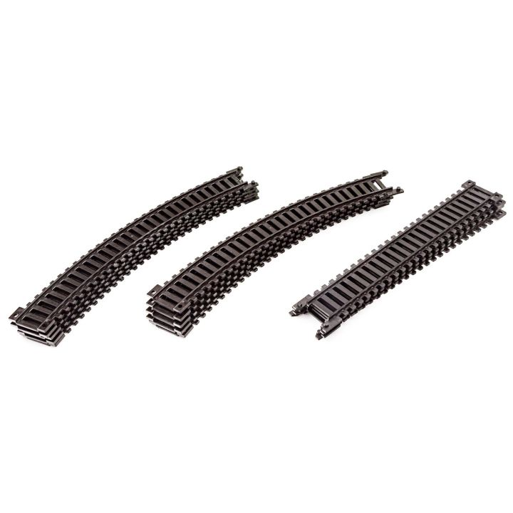 Elektryczna Kolejka Rail King – tory 286 cm, parowóz z węglarką i 2 wagonami pasażerskimi (skala 1:136)