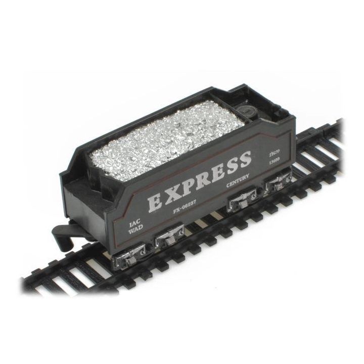 Elektryczna Kolejka Rail King – tory 286 cm, parowóz z węglarką i 2 wagonami pasażerskimi (skala 1:136)