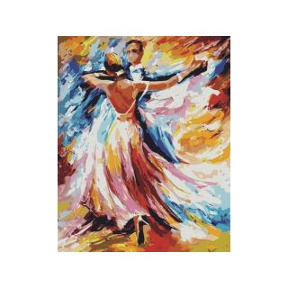 OBRAZ MALOWANIE PO NUMERACH RAMA 40x50cm PARA W TAŃCU