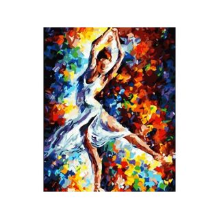OBRAZ MALOWANIE PO NUMERACH RAMA 40x50cm BALETNICA W KOLORZE