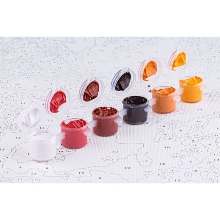 OBRAZ MALOWANIE PO NUMERACH RAMA 40x50cm PIES W OKULARACH