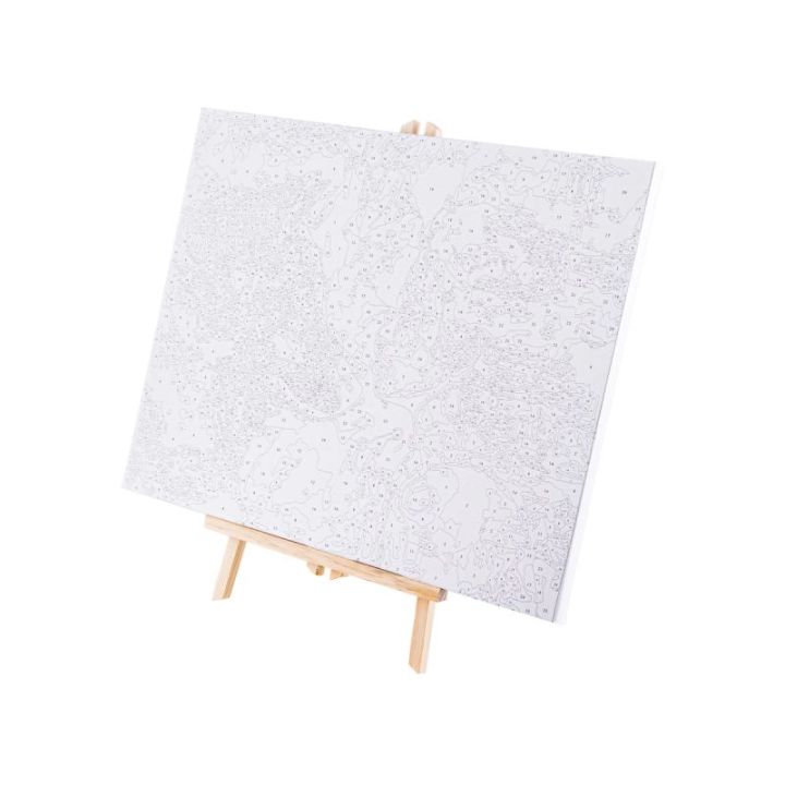 Drewniana Sztaluga Malarska, Stołowa, Trójnożna Malowanie Po Numerach