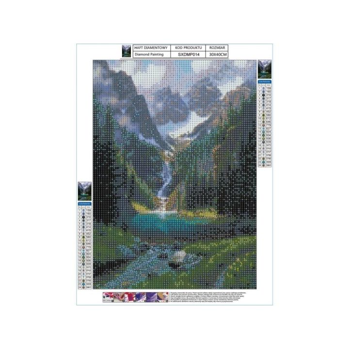Haft Diamentowy, Obraz, Mozaika Diamentowa Diamond Painting, STAW W GÓRACH 30x40cm