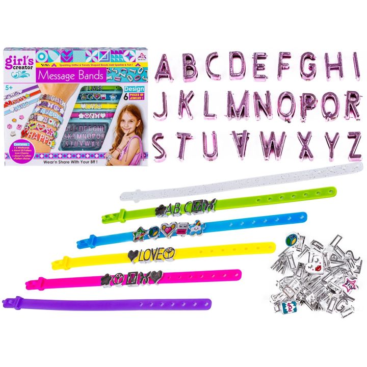 Zestaw Do Robienia Bransoletek Z Literkami