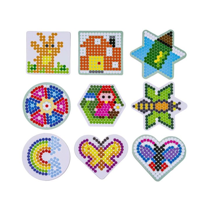 Prasowanka, Koraliki Do Prasowania, Zestaw 5000 Elementów Wiaderko + SZABLONY, 5 Podstawek