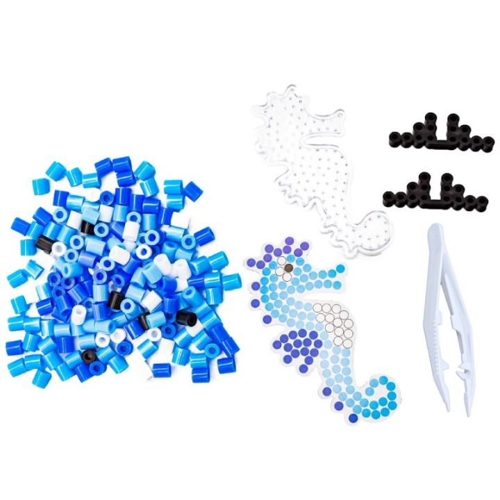 Koraliki Do Prasowania Szablony Ośmiornica, Konik Morski, Zestaw 2000 Elementów, Prasowanka, Kuferek