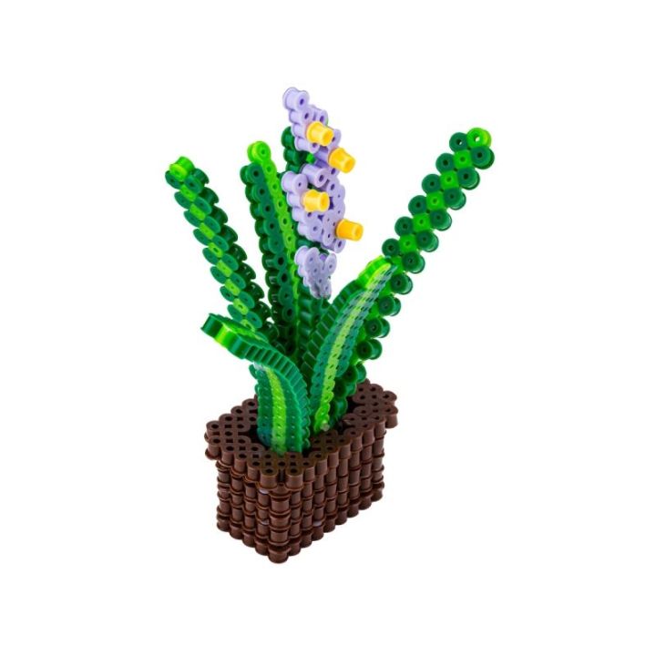 Koraliki do prasowania Wersja 3D, Szablon Kwiatek Wrzos Lawenda, Saszetka, Prasowanka