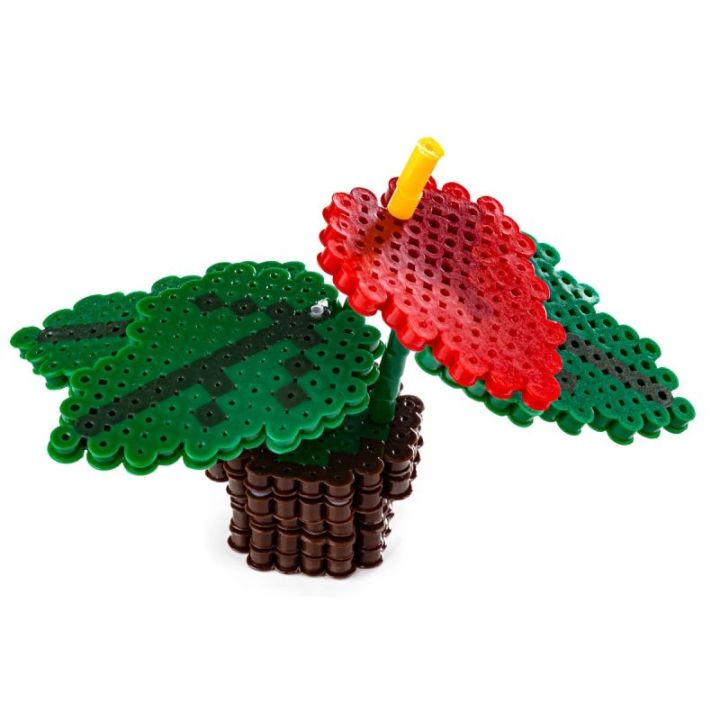 Koraliki do prasowania Wersja 3D, Szablon Kwiatek ANTURIUM, Saszetka, Prasowanka