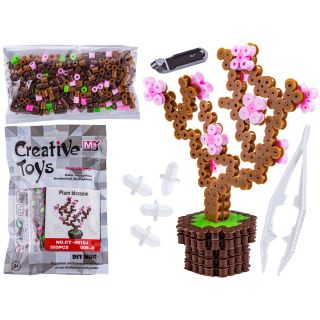 Koraliki do prasowania Wersja 3D, Szablon Kwitnące Drzewo, Saszetka, Prasowanka