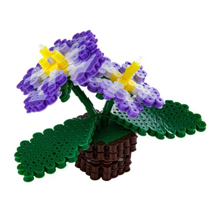 Koraliki do prasowania Wersja 3D, Szablon Kwiatek Bratki, Saszetka, Prasowanka