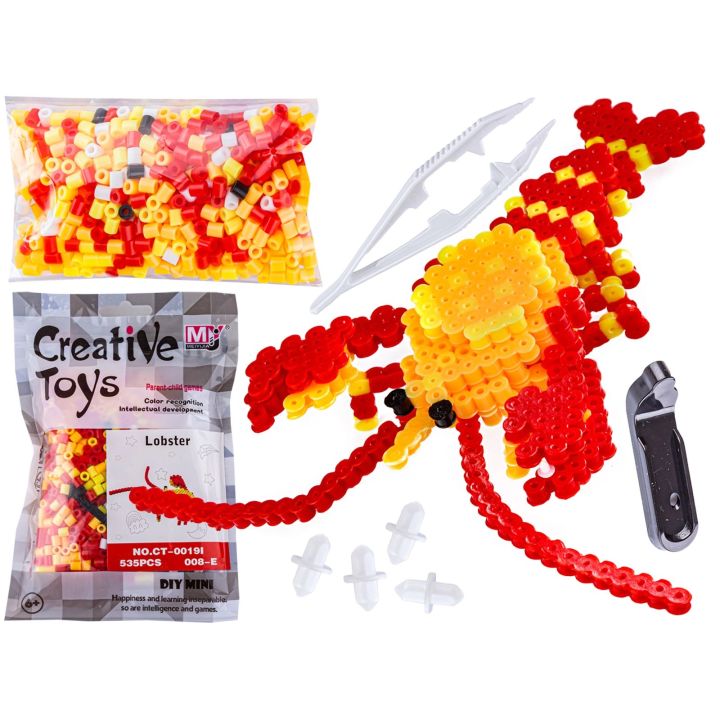 Koraliki do prasowania Wersja 3D, Szablon HOMAR, Saszetka, Prasowanka