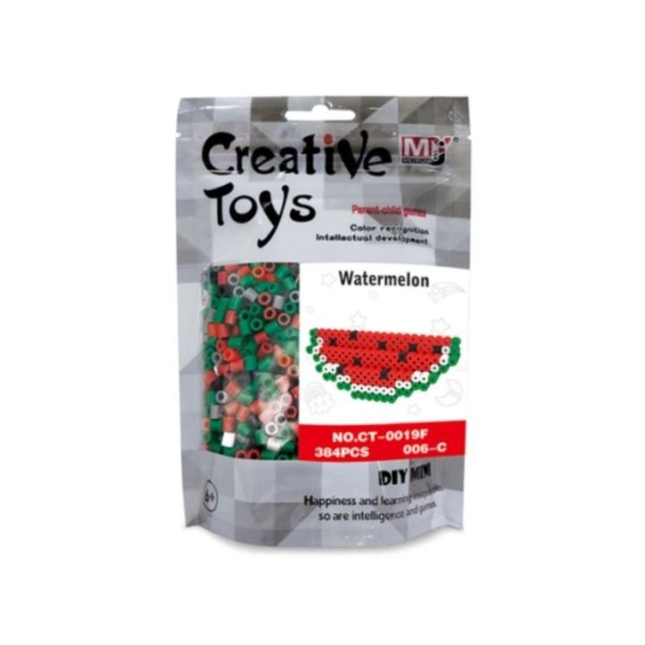 Koraliki do prasowania Wersja 3D, Szablon ARBUZ Owoce, Saszetka, Prasowanka