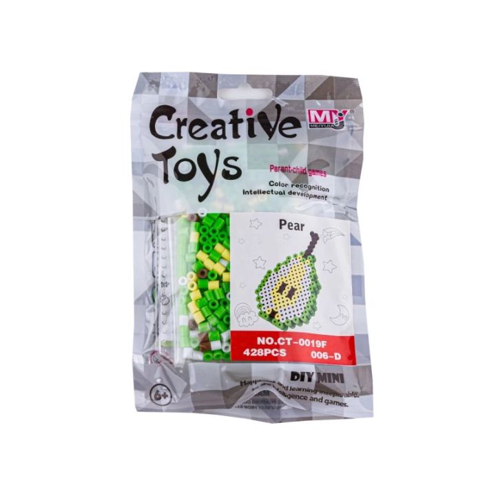 Koraliki do prasowania Wersja 3D, Szablon GRUSZKA Owoce, Saszetka, Prasowanka