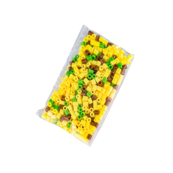 Koraliki do prasowania Wersja 3D, Szablon BANAN Owoce, Saszetka, Prasowanka