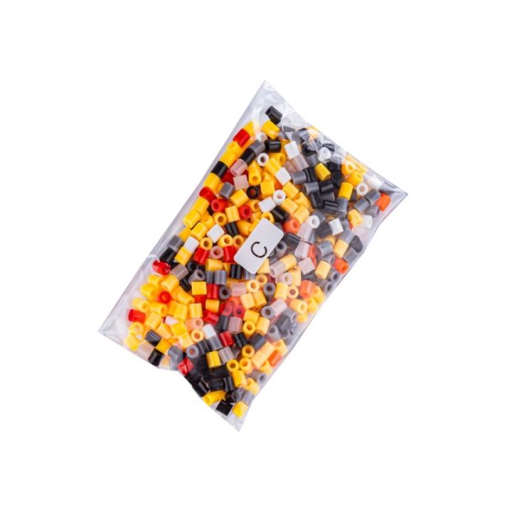 Koraliki do prasowania Wersja 3D, BULDOŻER, SPYCH, Saszetka, Prasowanka