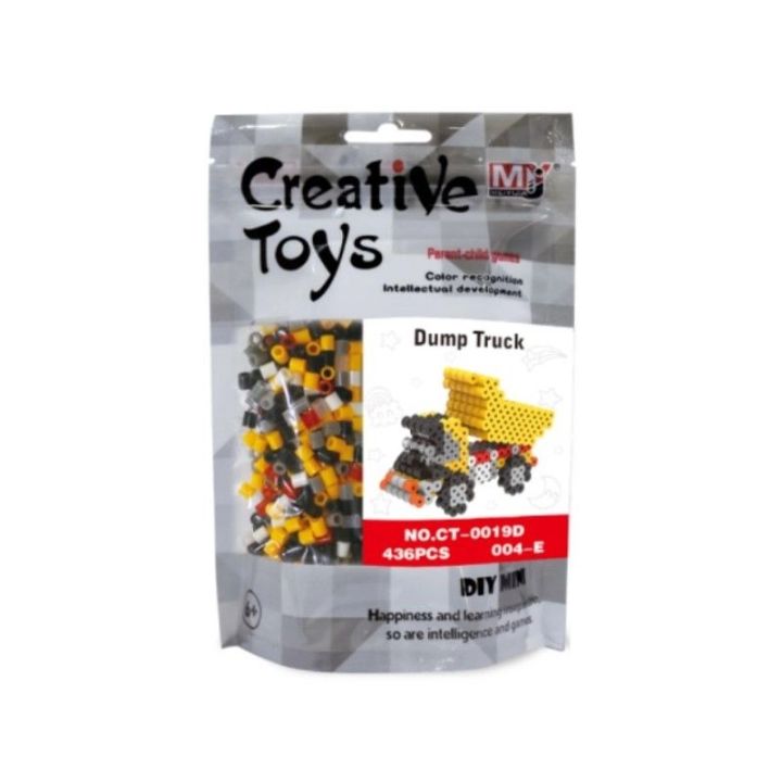 Koraliki do prasowania Wersja 3D, CIĘŻARÓWKA, WYWROTKA, Saszetka, Prasowanka