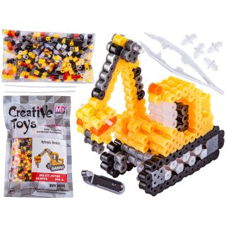 Koraliki do prasowania Wersja 3D, KOPARKA MŁOT, Saszetka, Prasowanka