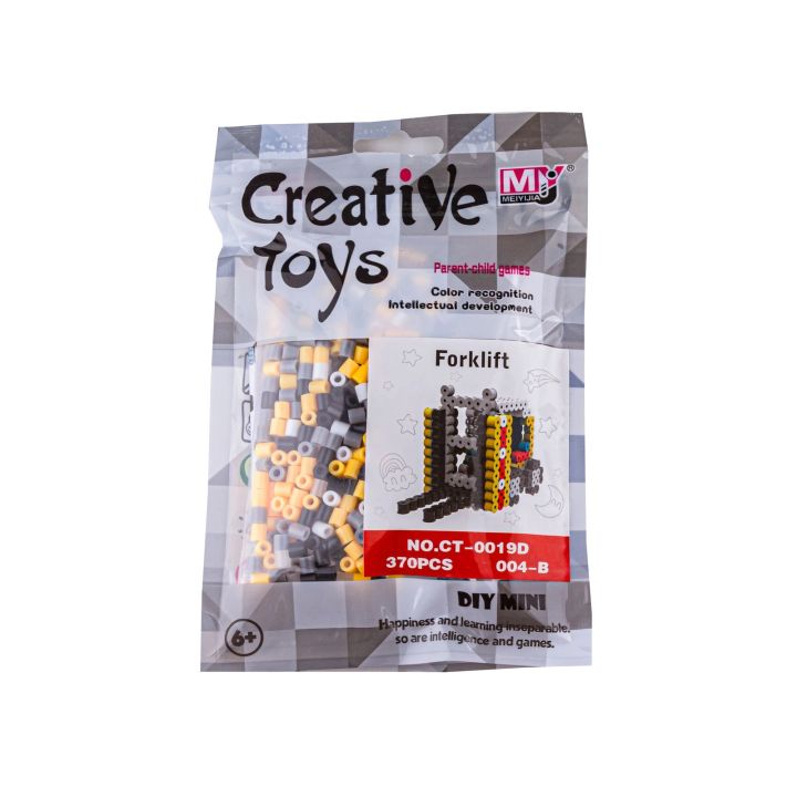 Koraliki do prasowania Wersja 3D, WÓZEK WIDŁOWY, WIDLAK, Saszetka, Prasowanka