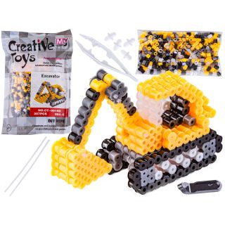 Koraliki do prasowania Wersja 3D, KOPARKA, Saszetka, Prasowanka