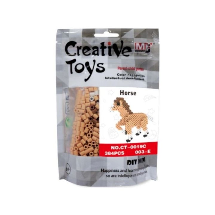 Koraliki do prasowania Wersja 3D, KOŃ, KONIK, Saszetka, Prasowanka