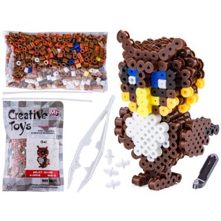 Koraliki do prasowania Wersja 3D, SOWA, SÓWKA Ptak, Saszetka, Prasowanka