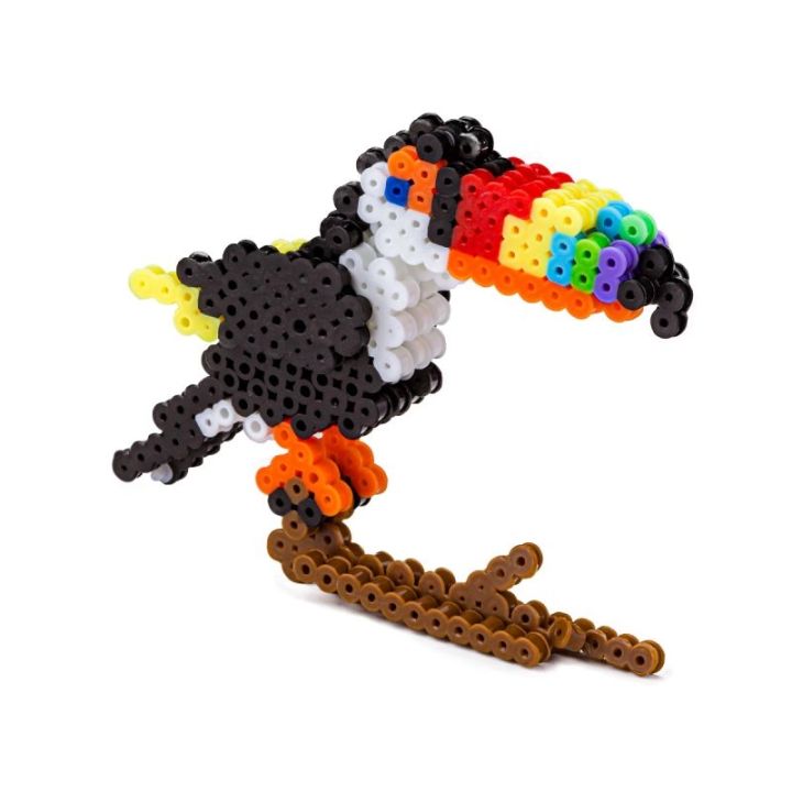 Koraliki do prasowania Wersja 3D, TUKAN Ptak, Saszetka, Prasowanka