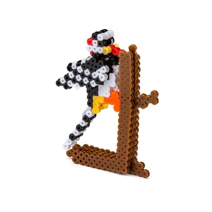 Koraliki do prasowania Wersja 3D, DZIĘCIOŁ Ptak, Saszetka, Prasowanka