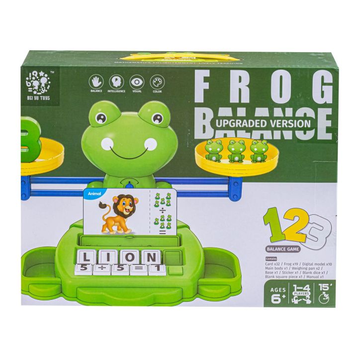 Gra Nauka Liczenia Oraz Angielskiego - Równoważnia Waga Szalkowa Żabka Żaba - Frog Balance