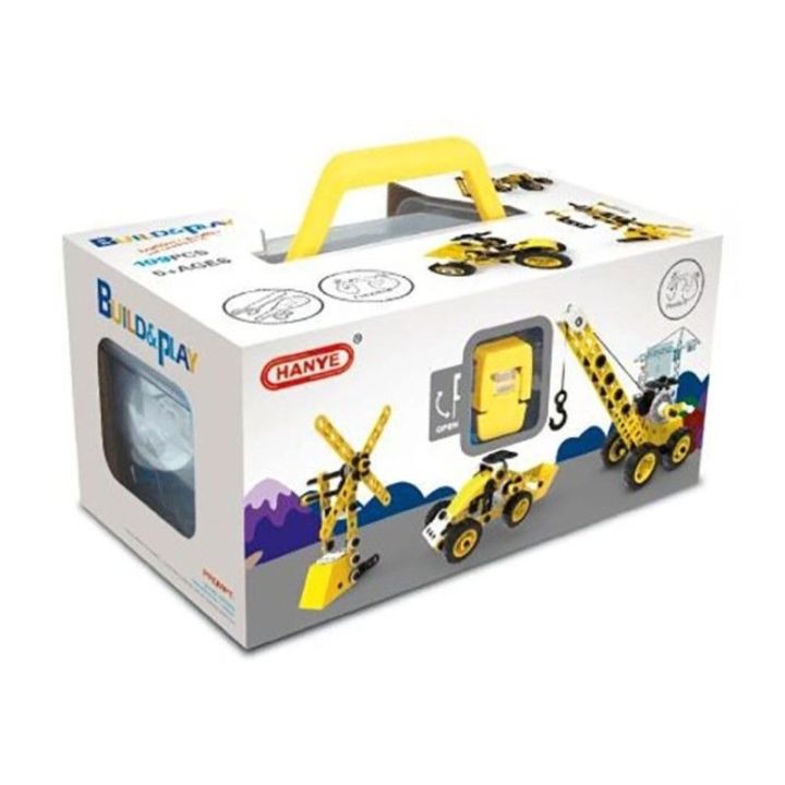 Klocki Konstrukcyjne, Maszyny, Pojazdy Budowlane, Auto, Samochód Do Rozkręcania I Skręcania 8w1