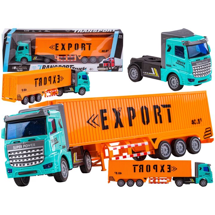 Ciężarówka, Naczepa - Kontener, Tir Z Przyczepą 1:48