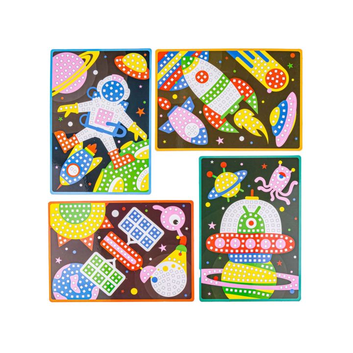 Kreatywna Układanka, Mozaika, Kolaż Klocki DIY