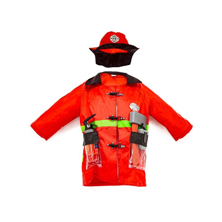 Strój Małego Strażaka z Akcesoriami – Kombinezon Strażacki dla Dzieci