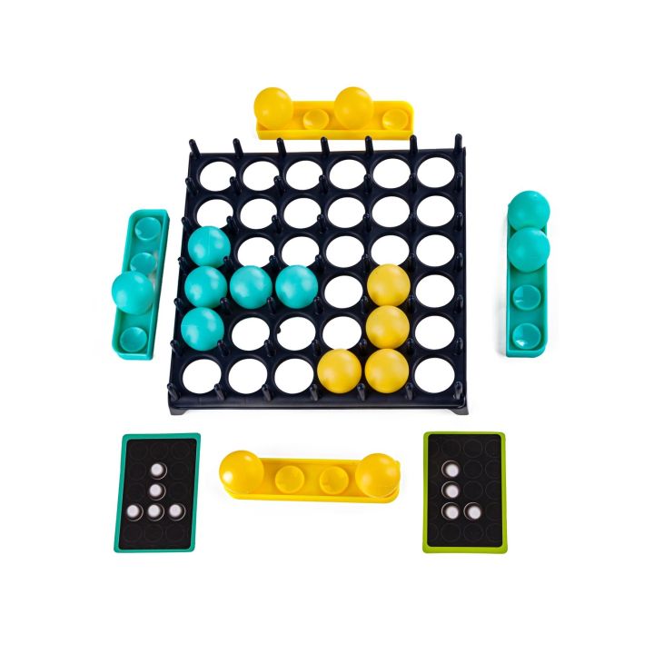 Rodzinna Gra Zręcznościowa BOUNCE GAME, Układanka, Karty, Piłeczki