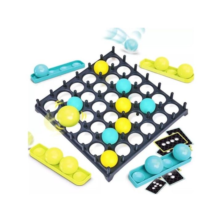 Rodzinna Gra Zręcznościowa BOUNCE GAME, Układanka, Karty, Piłeczki