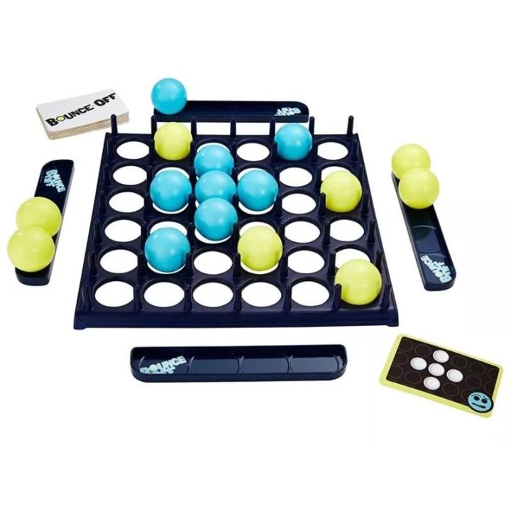 Rodzinna Gra Zręcznościowa BOUNCE GAME, Układanka, Karty, Piłeczki